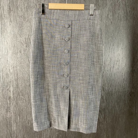 RW&CO Grey Pencil Skirt - Picture 1 of 3